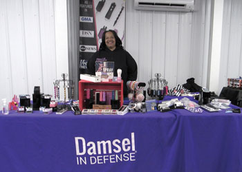 Carmella Lee with her Damsel in Distress display; Soap by Bonnie.