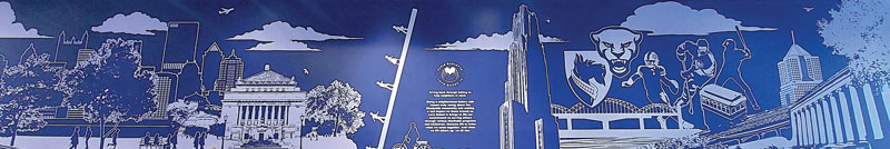 Paris Baguette’s Pittsburgh wall supporting the city and its Shadyside location.