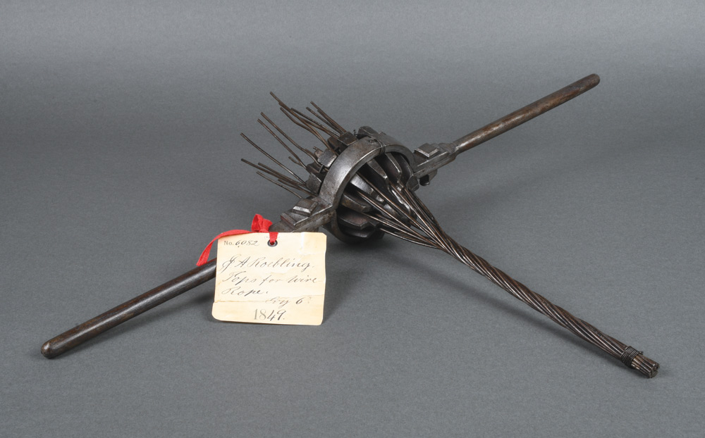 John Roebling’s 1849 cable machine.